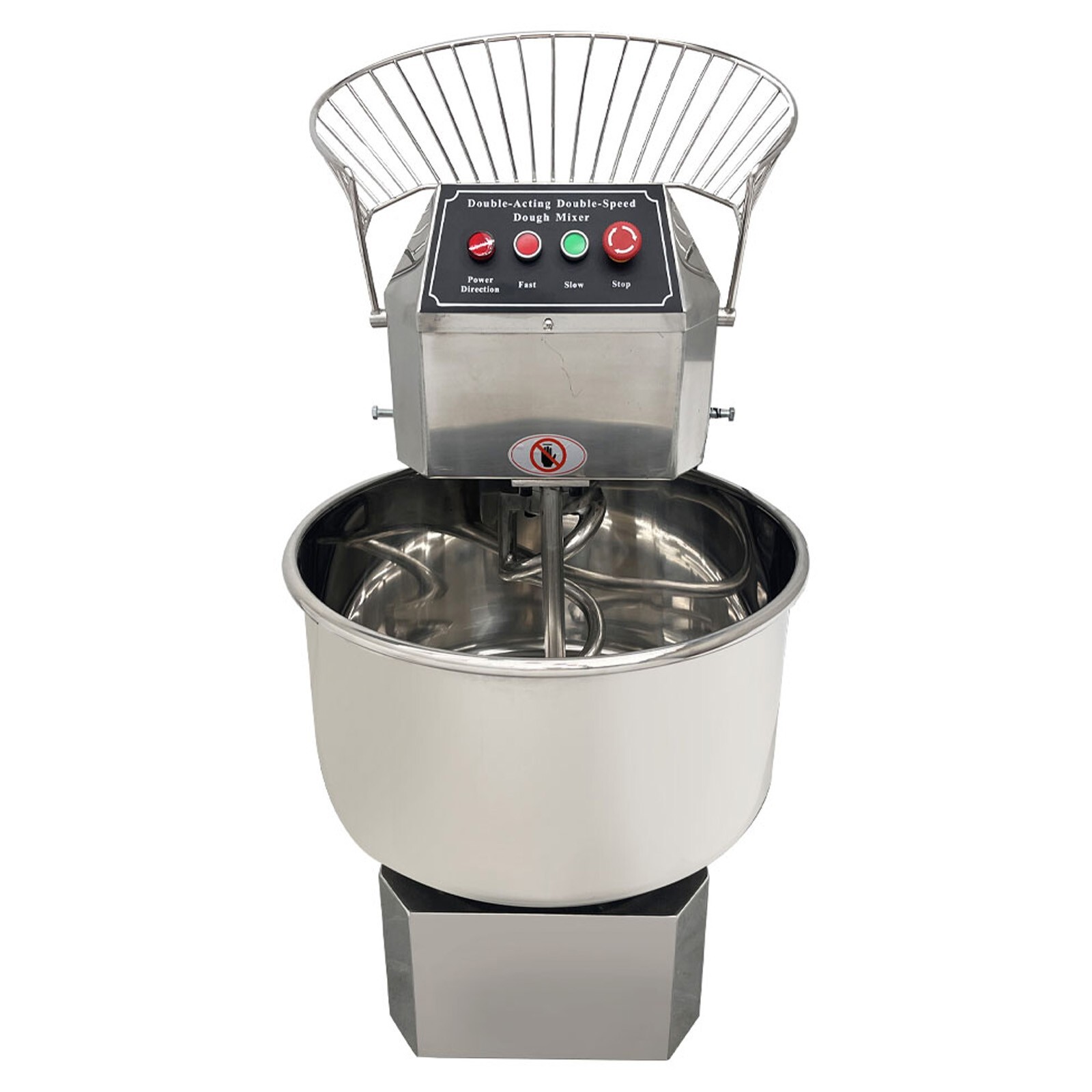 110V 50L Double Speed Dough Mixer Commercial Spiral Mixer Dough Kneading Machine
