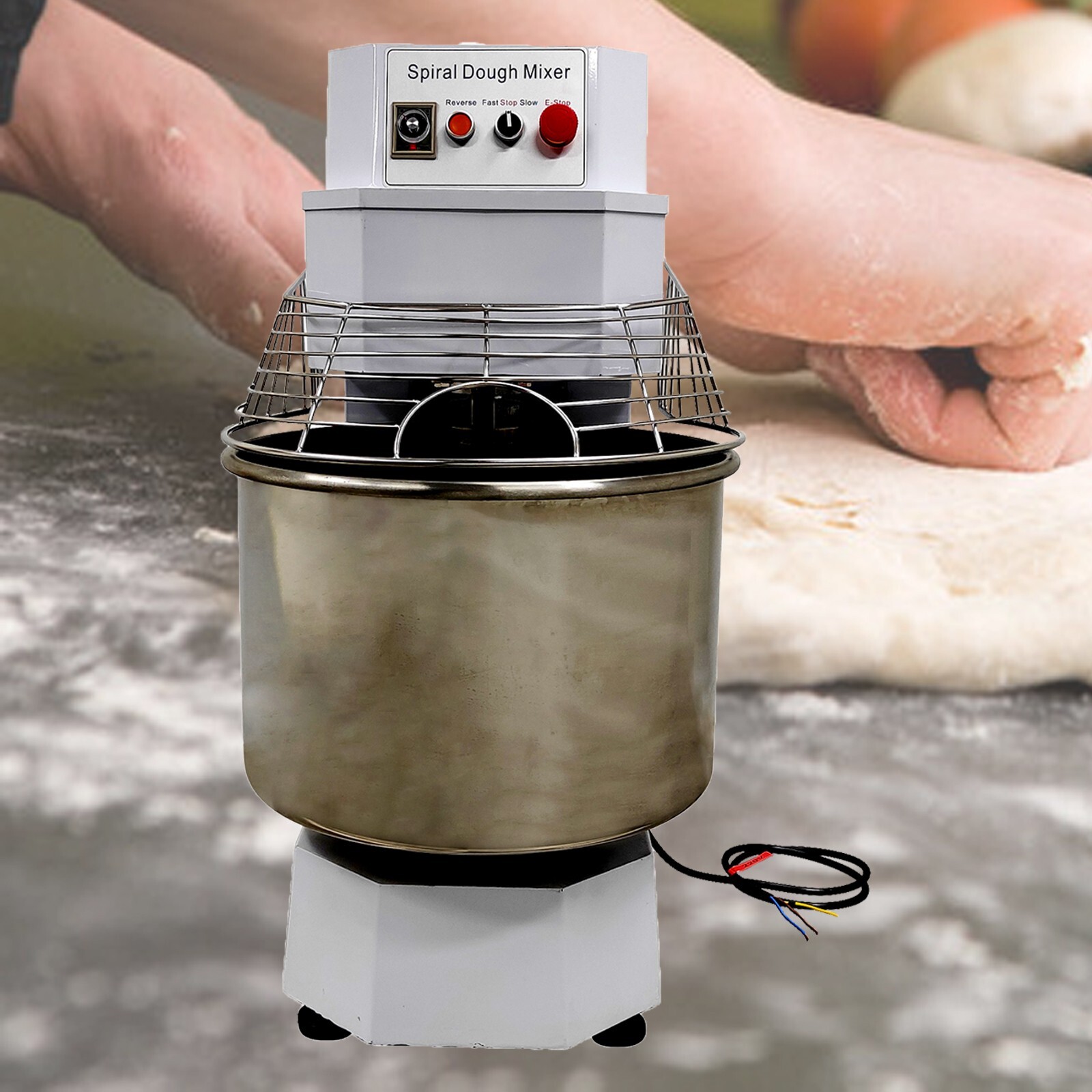 220V 60L Double-Acting Dough Mixer Dual Rotating Dough Kneading Machine