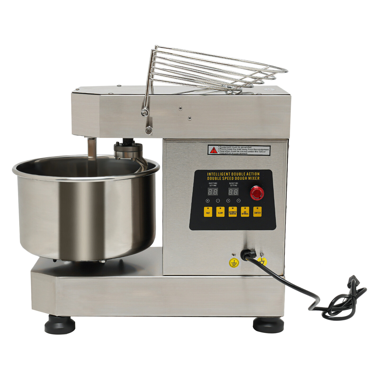 10qt Commercial Food Mixer Pizza Dough Mixer 2 Speed Electric Mixer SS201 750W
