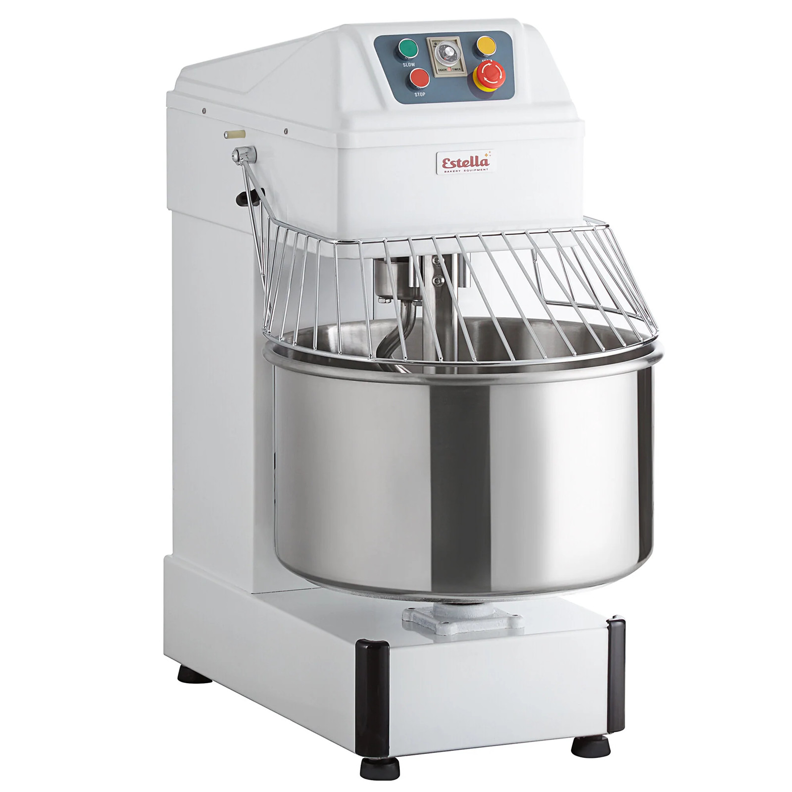 Estella SM50 50 qt. / 75 lb. Two-Speed Spiral Dough Mixer – 240V, 4 HP