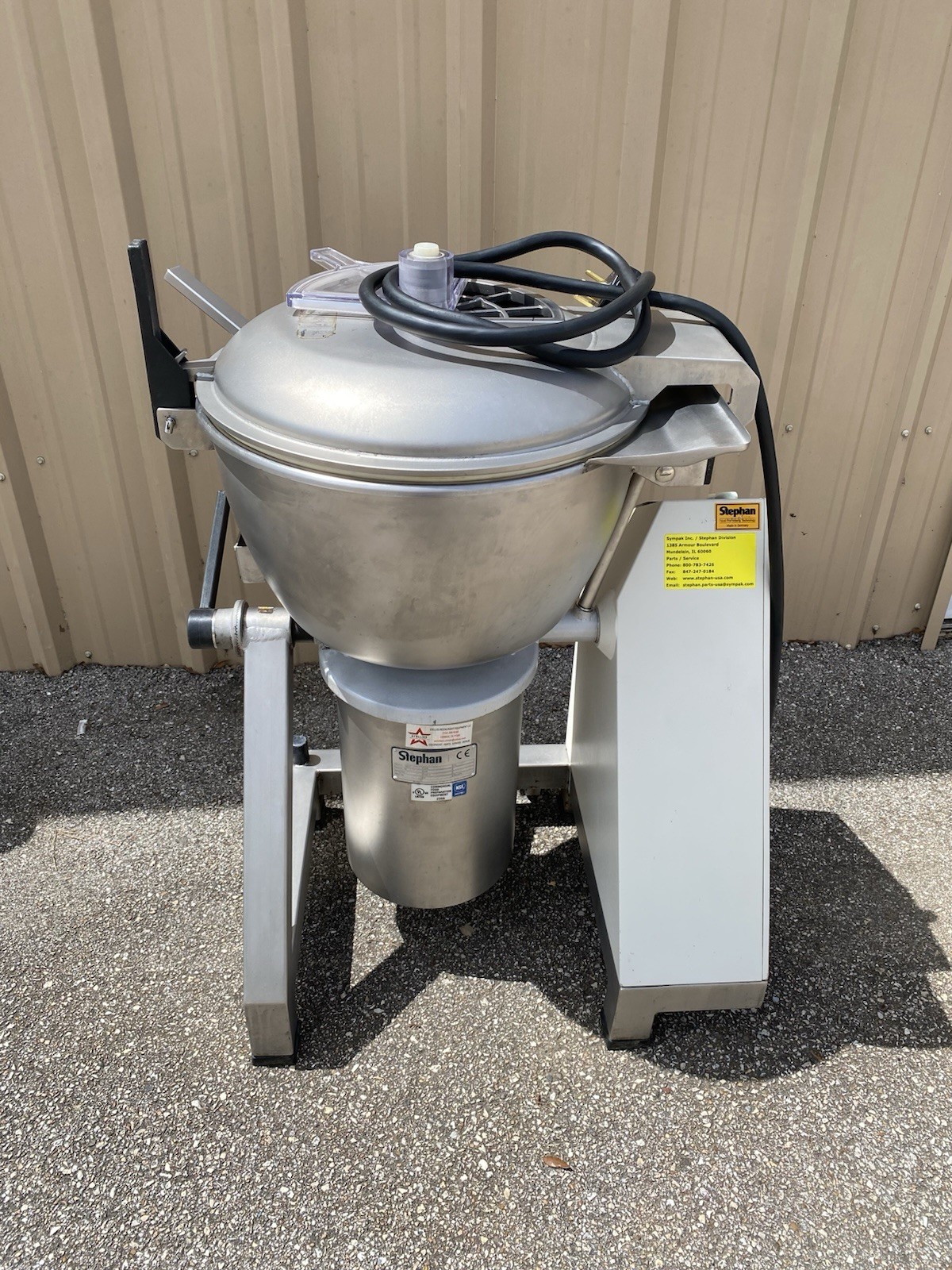 Used Stephan VCM 44 A/1 Vertical Mixer, 3 Phase, 208 Volts