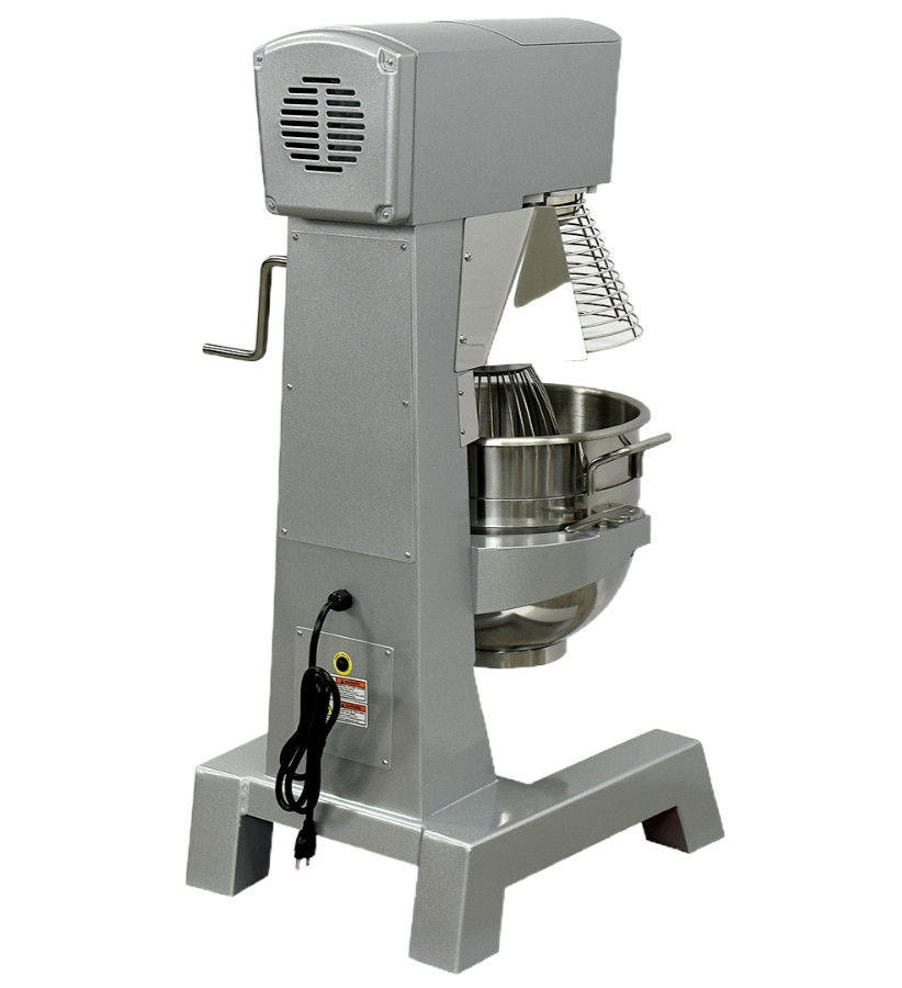 30 QT Commercial Dough Mixer Bakery Blender Floor Model Gear Driven 3 Speed Mode