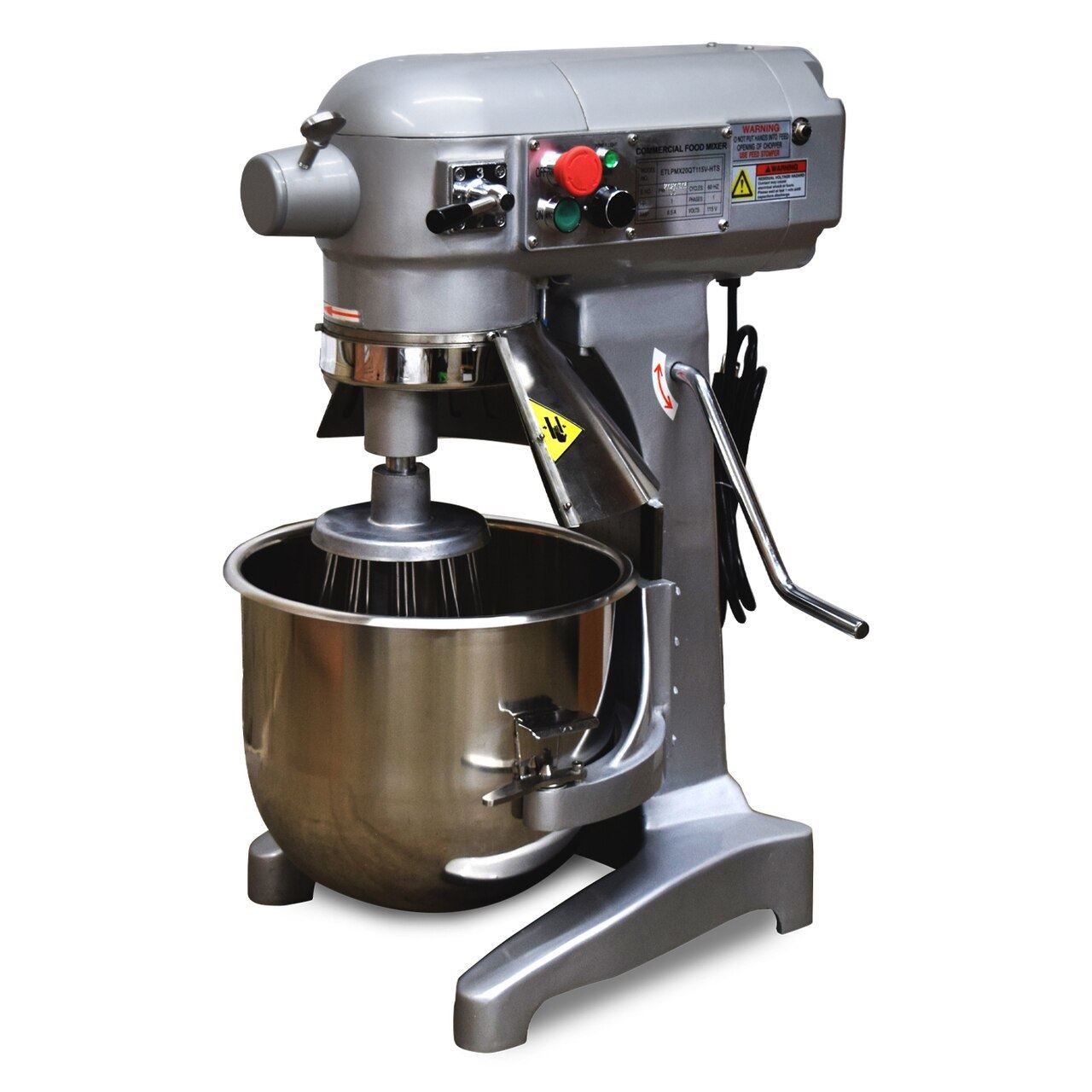 3 Speed 20Qt Commercial Dough Food Mixer Gear Driven Pizza Bakery 750W *NEW*