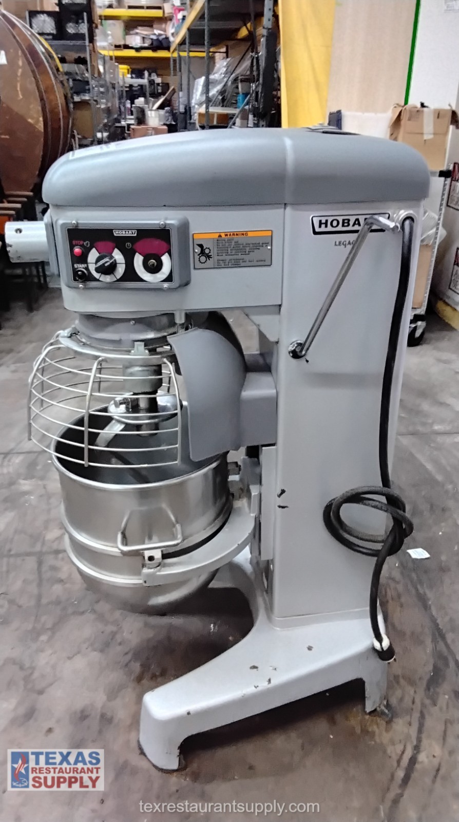 Hobart Legacy HL400 40 quart Dough Mixer with Bowl Guard and 1 Hook