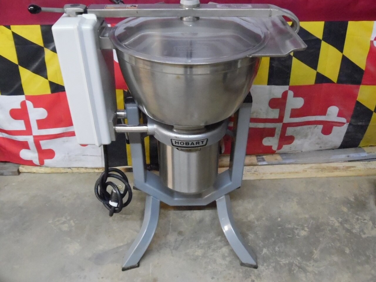 Hobart HCM450 45 Qt. Vertical Cutter Mixer with Dough Blade
