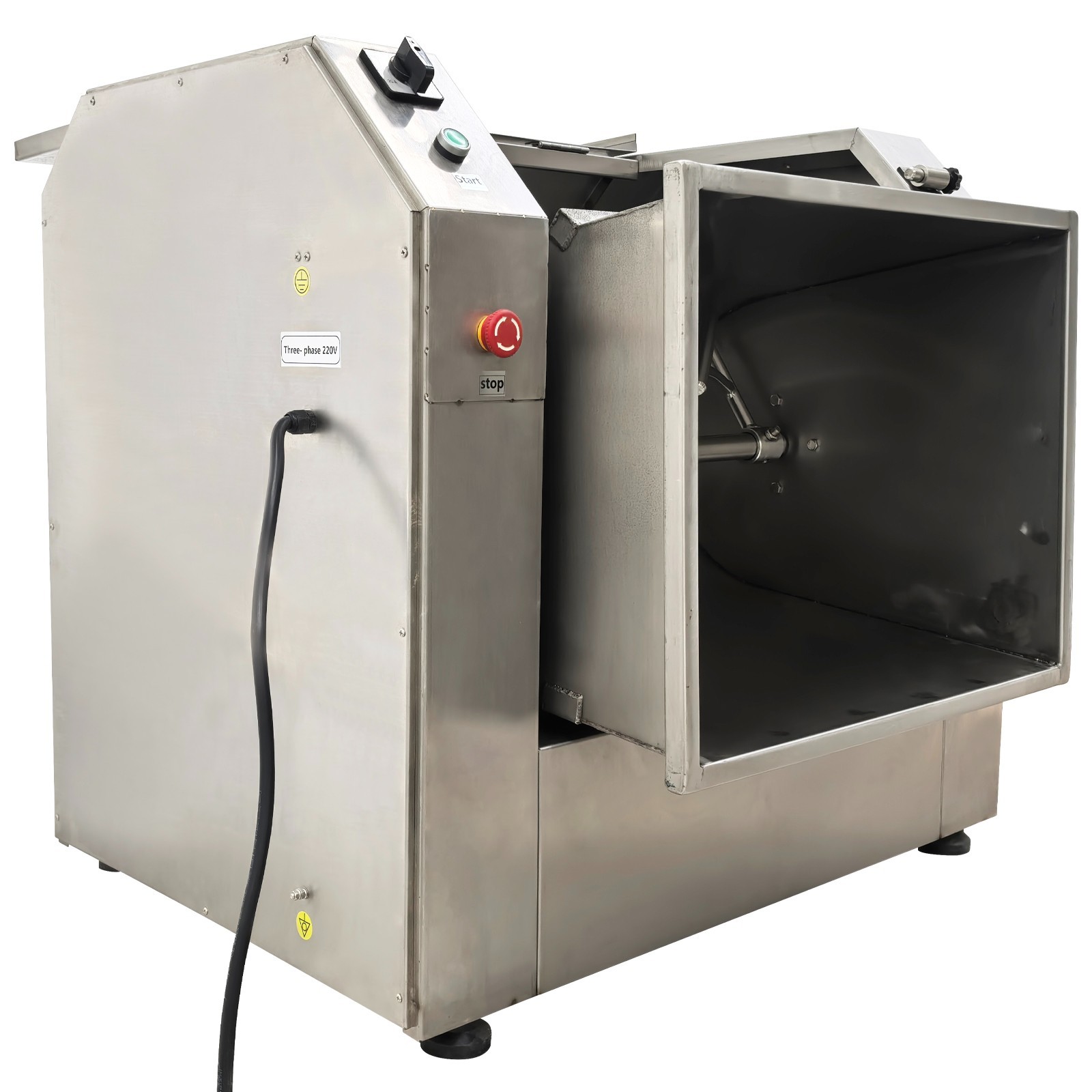 Upgrade 150QT Commercial Dough Mixer Flour Mixing Machine 220V 4KW Dough Blender