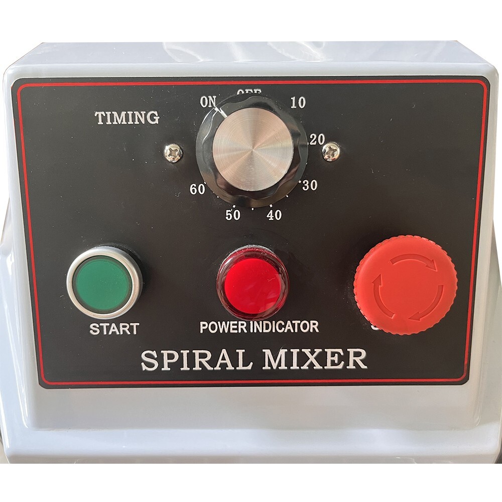 110V 20L Food Mixer Machine Dual Rotating Dough Kneader Spiral Mixer156RPM