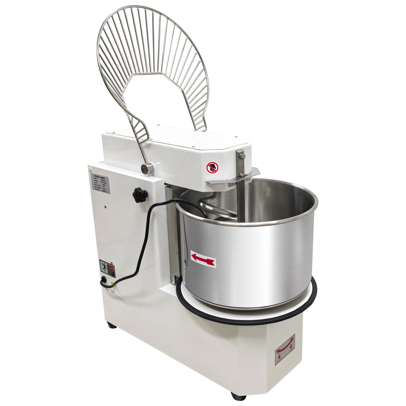 110V 20L Double-Speed Double-Action Dough Mixer Detachable Bucket Food Mixer