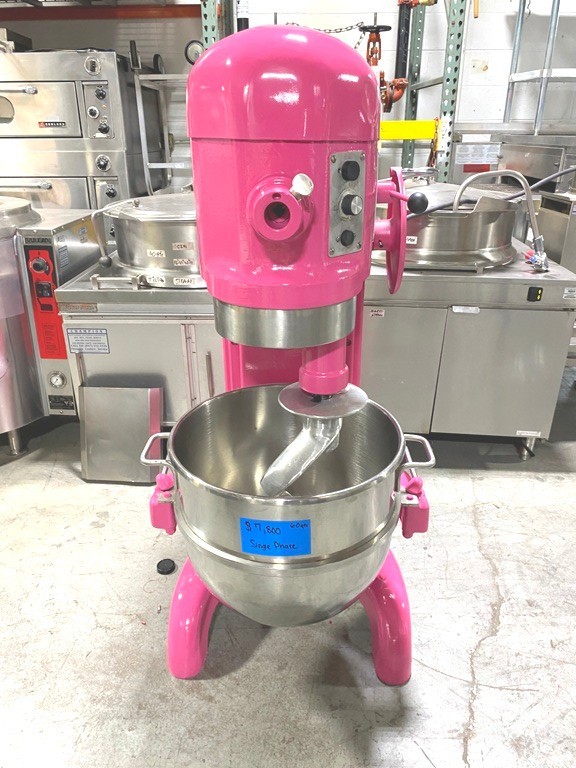 Mixers/ Hobart H-600 / 60 Qt Mixer / 1 HP Motor w/ Attachments/ 208V-3PH, Pink