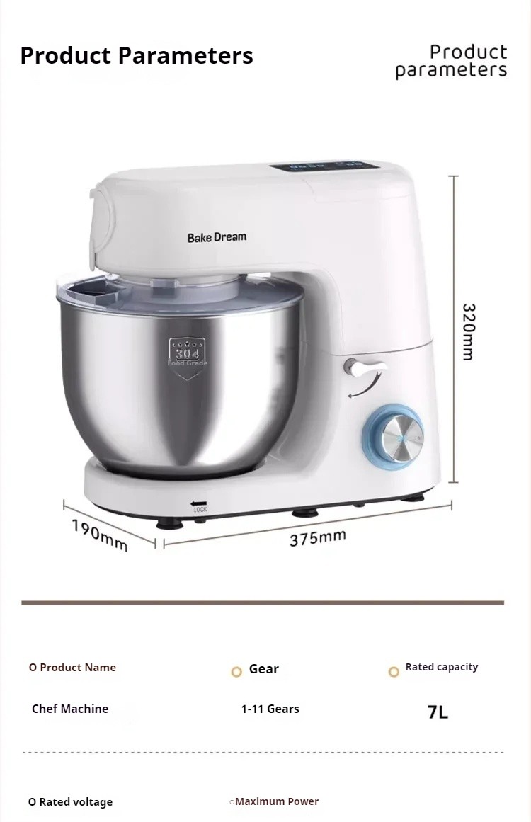 Household Multifunctional Timed Fermentation Kneading Machine and Pasta Machine
