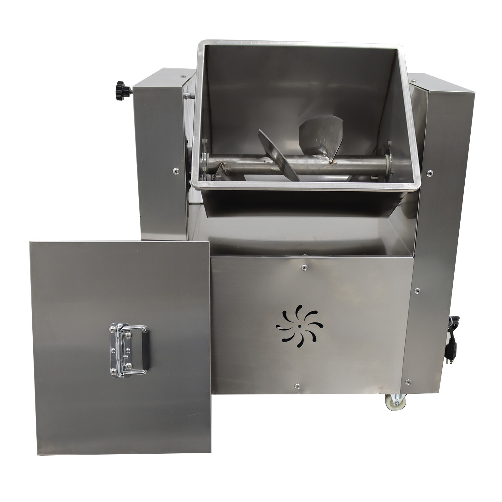 30L Electric Meat Mixer Stainless Food Mixing Machine Tilting Hopper 110V 1100W