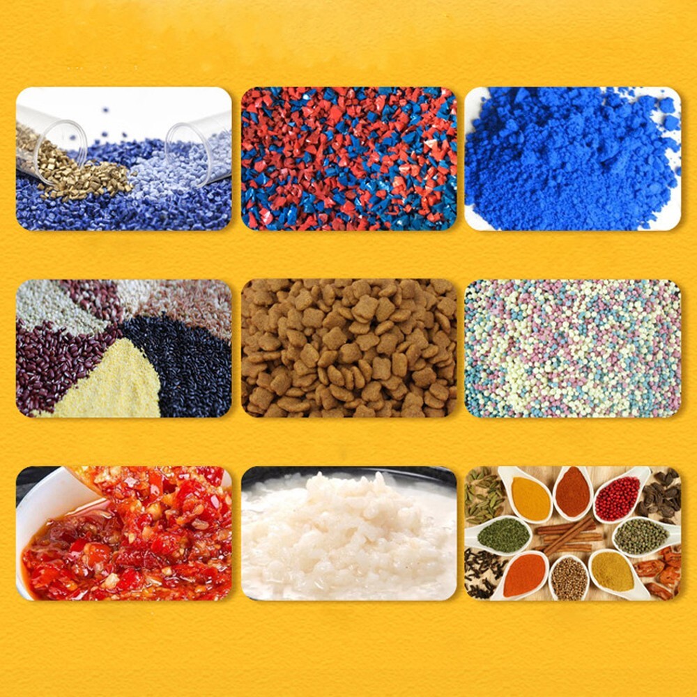 220V 3-Phase Vertical Industrial Blender Stainless Steel Color Mixing Machine