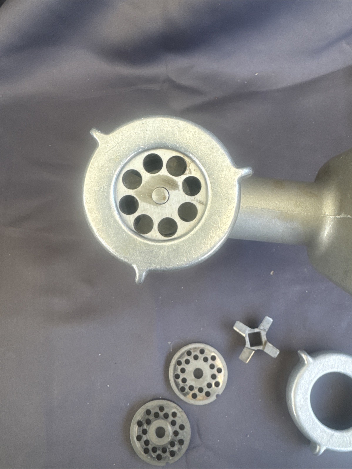 Vintage KitchenAid Hobart Chopper Meat Grinder FC CAST IRON Aluminum Attachment