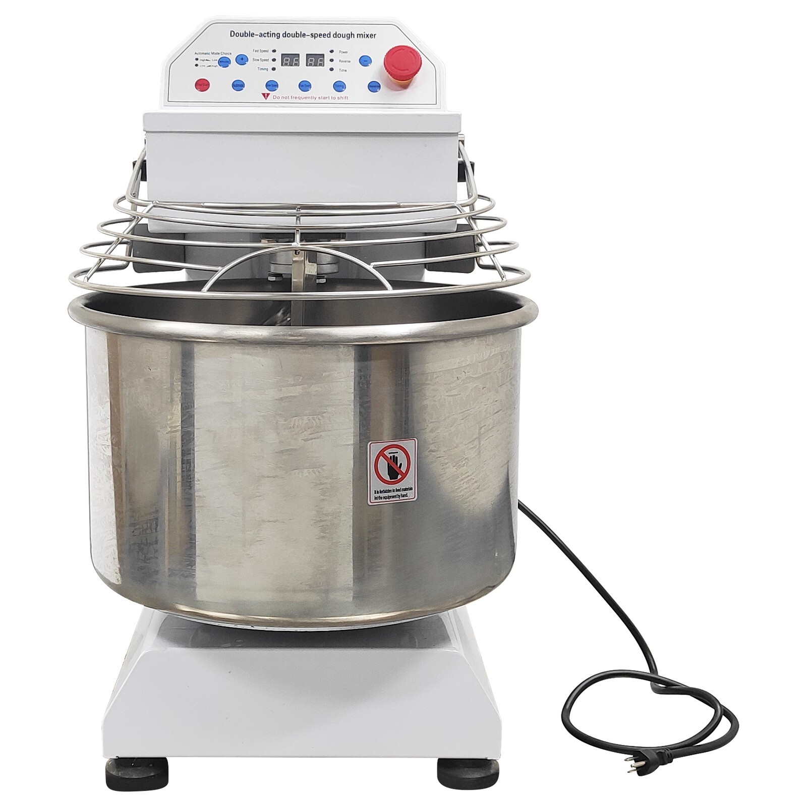 40LDouble-Acting Double-Speed Dough Flour Mixer Kneading Time Control 2.2KW 110V