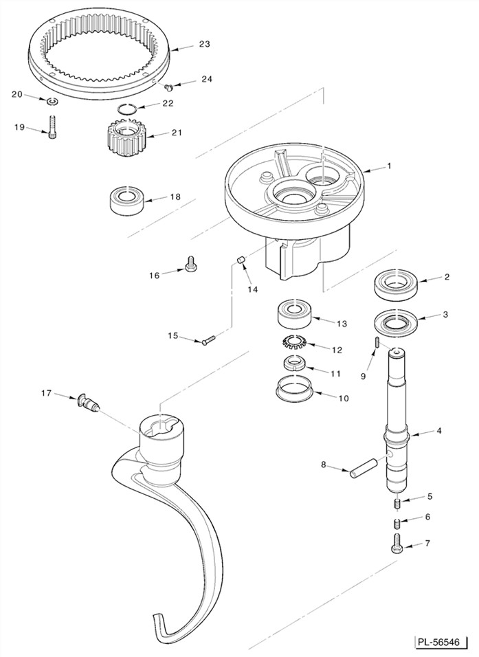 Hobart Mixer Legacy HL600 HL661 HL662 planetary Agitator Shaft Bearing seal kit