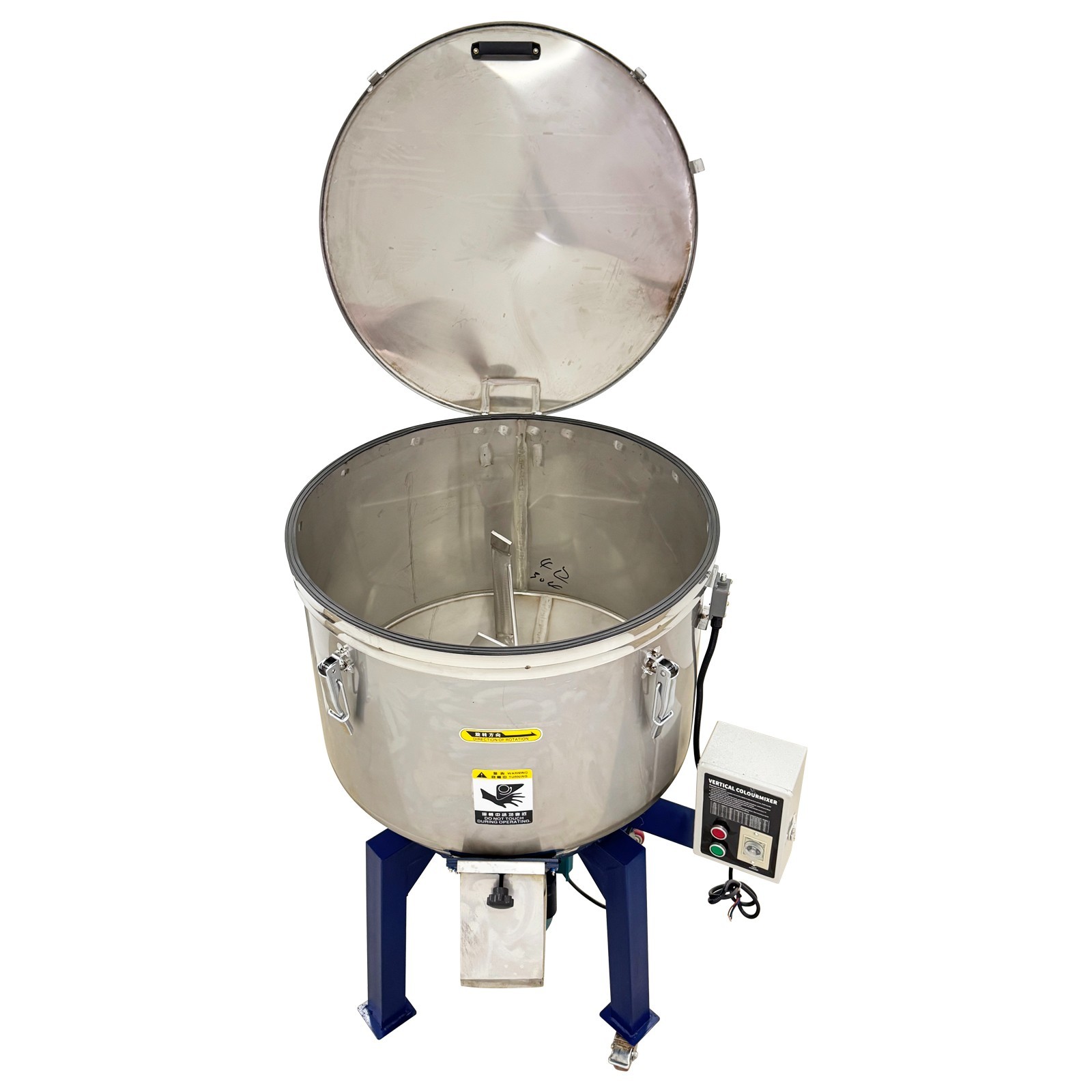 304Stainless Steel Vertical Color Mixer 220V Industrial Plastic Particle Blender