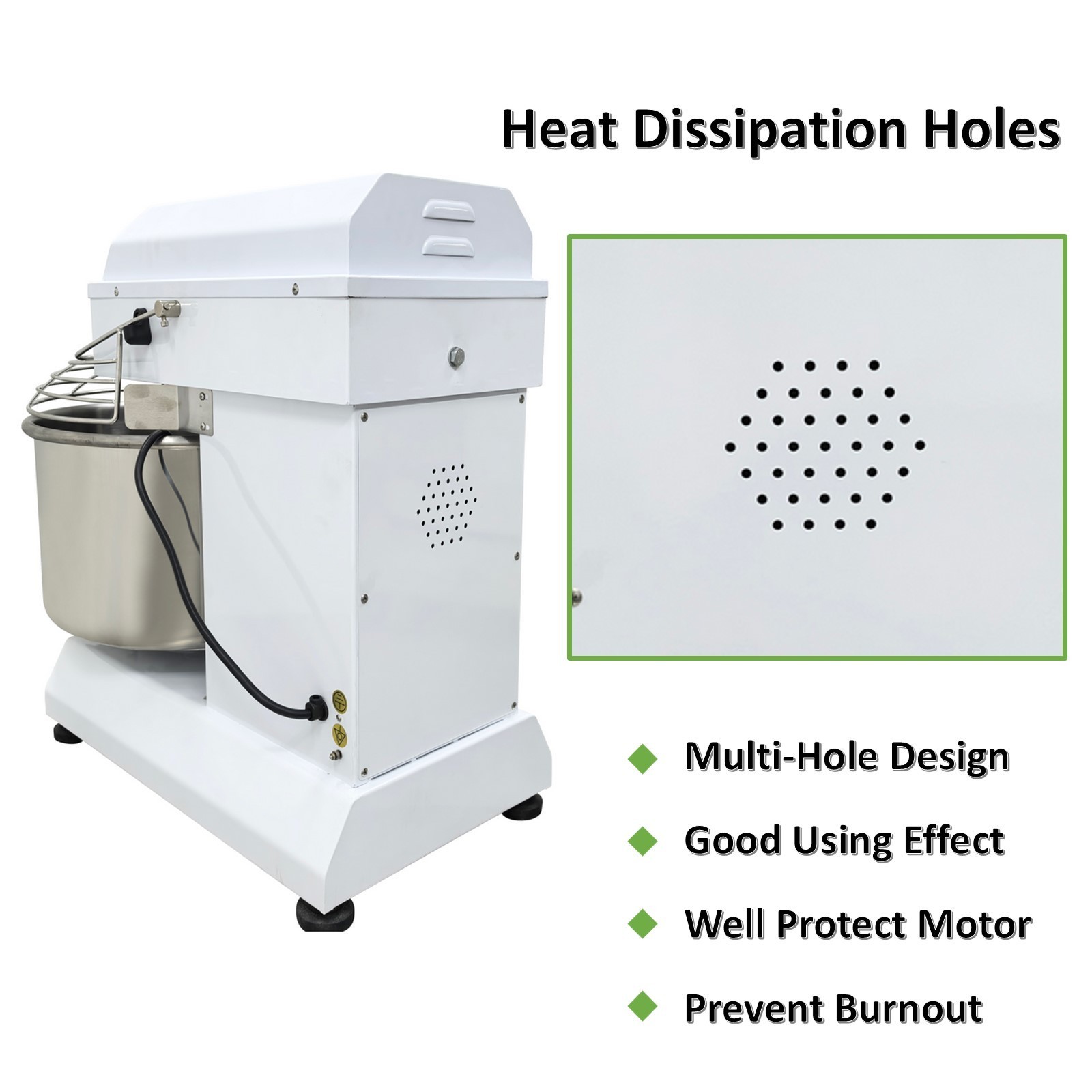 Variable Frequency Dough Mixer Food Mixer 40L Stand Mixer for Bakery Pizza Bread
