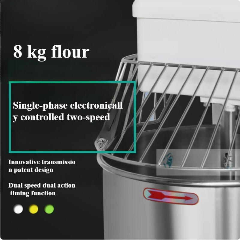 20L Double Action Double Speed Flour Mixer, 8kg Automatic Kneading Machine