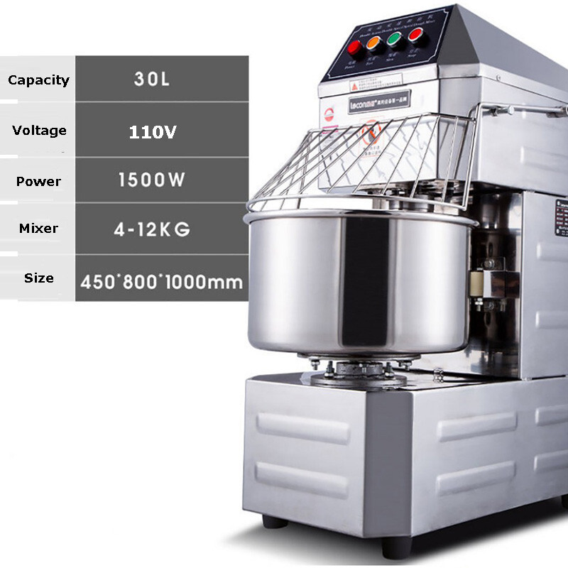 110V 30L Commercial Mixers Dough Mixer Machine Stand Food Preparation