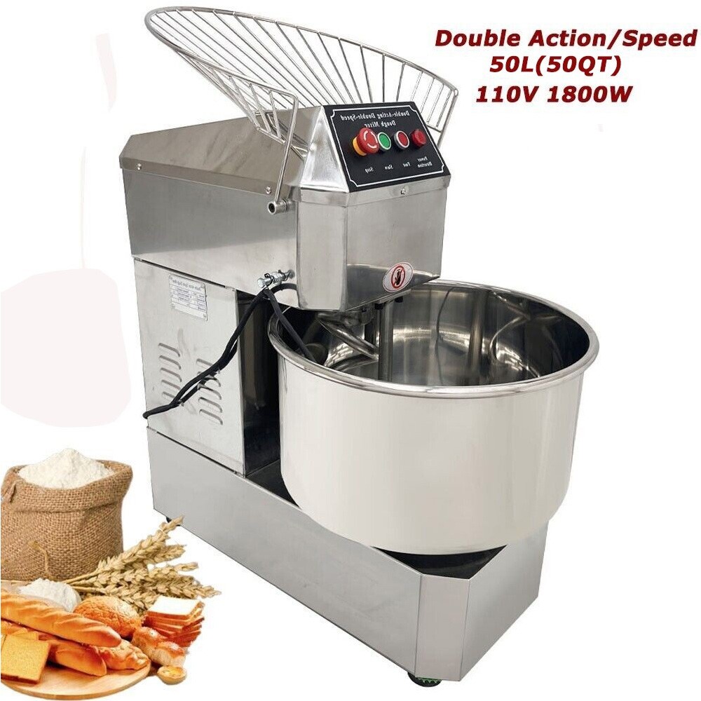 Electric Dough Mixers Flour-mixing Machine 50QT Double Speed /Action Flour Mixer