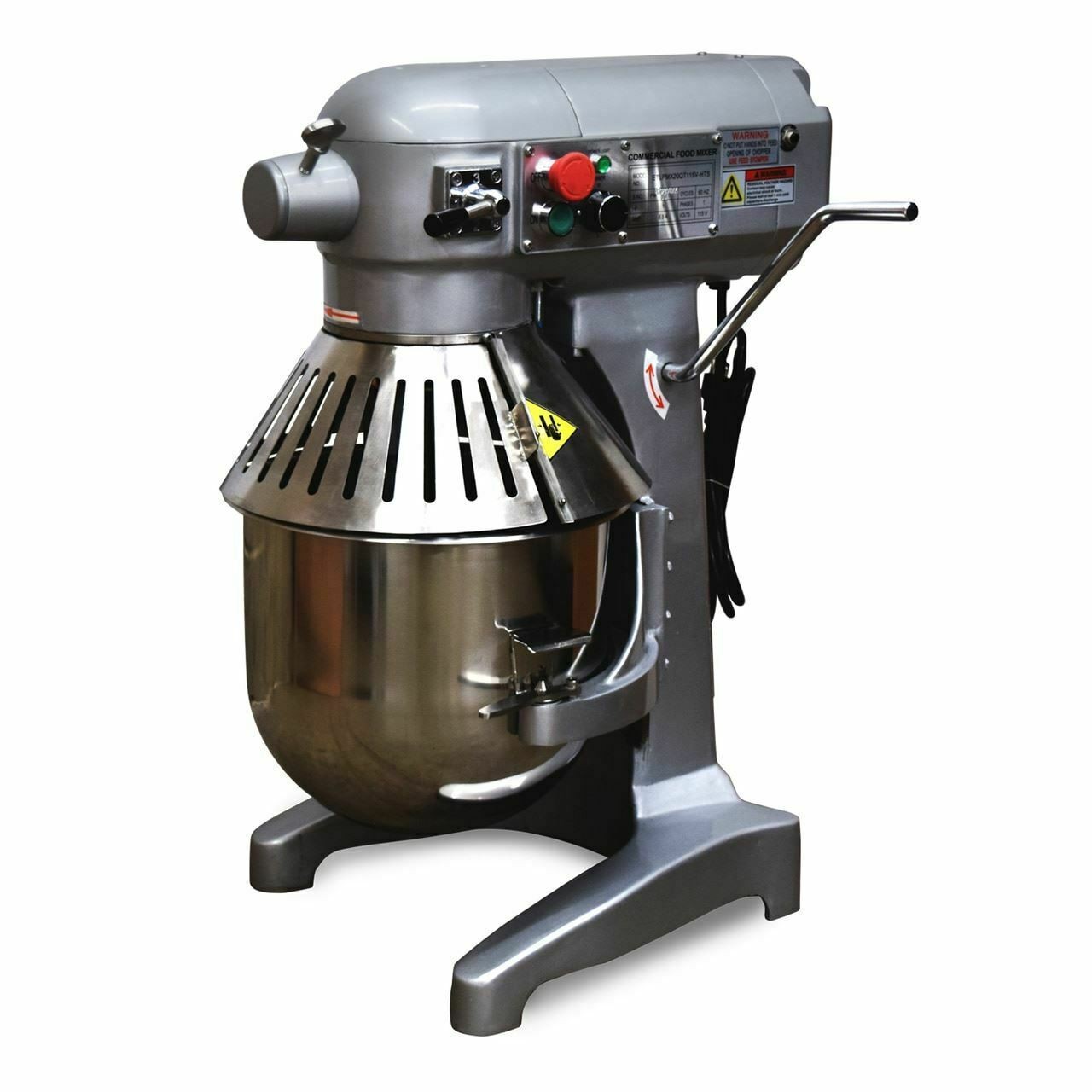 3 Speed 20Qt Commercial Dough Food Mixer Gear Driven Pizza Bakery 750W *FREESHIP