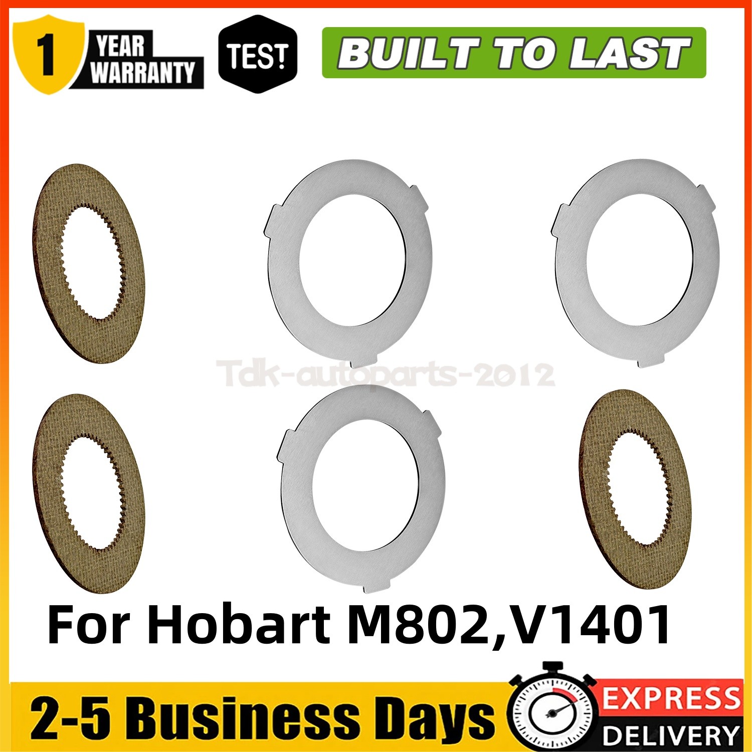 3PCS Inner and 3PCS Outer Clutch Disc 873117 064432 for Hobart Mixer M802 V1401