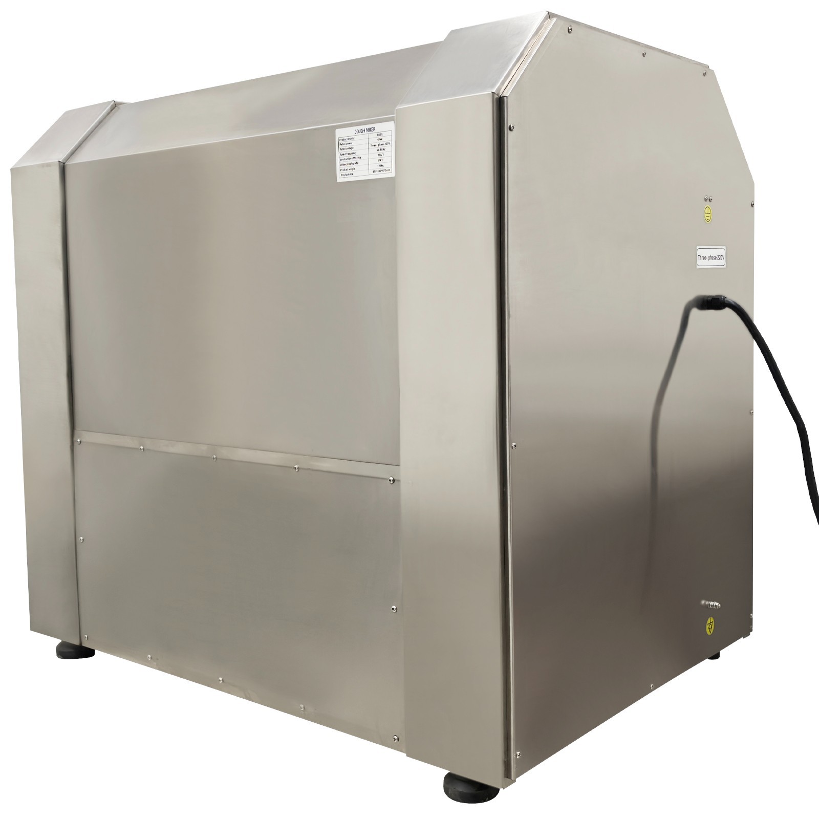Upgrade 150QT Commercial Dough Mixer Flour Mixing Machine 220V 4KW Dough Blender
