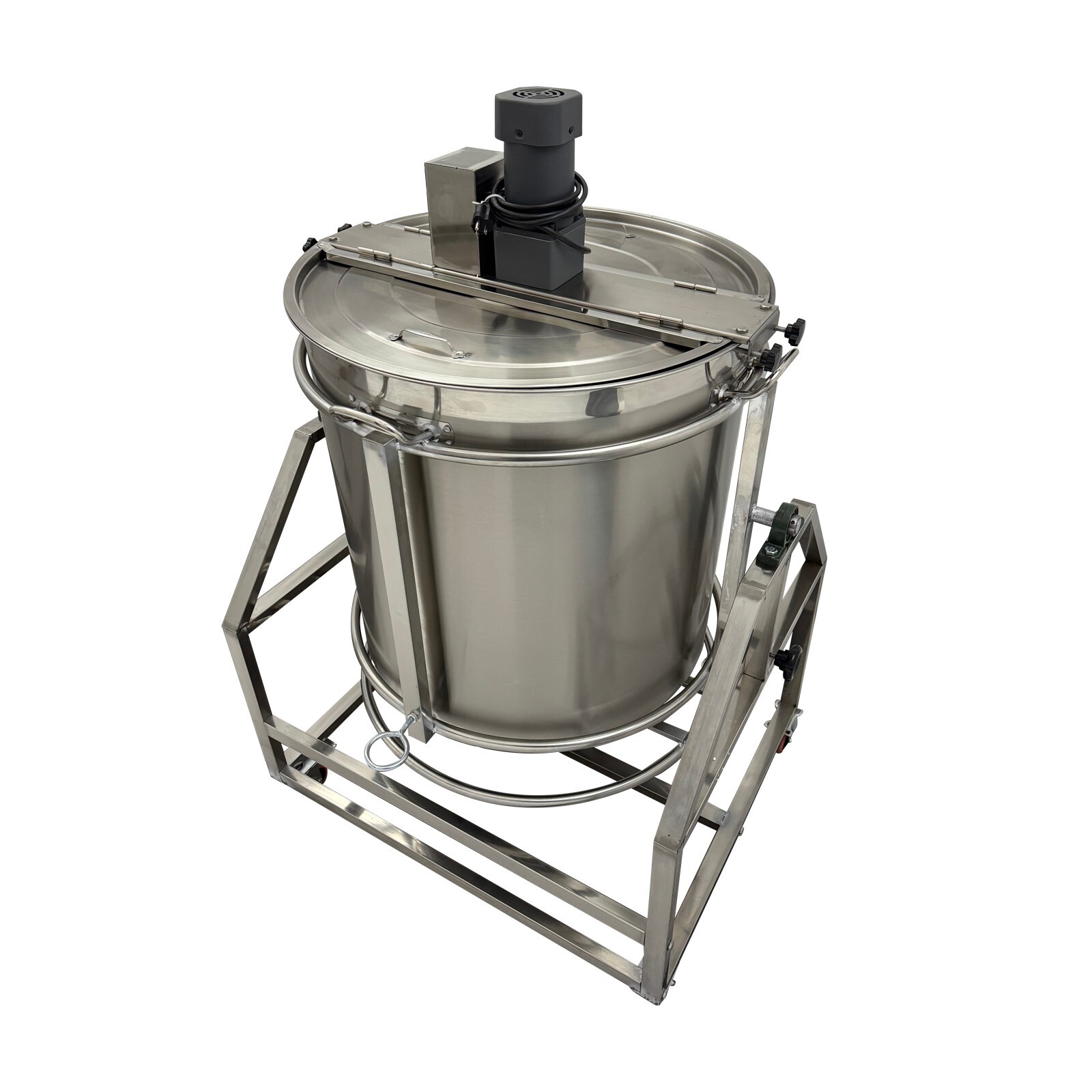 110V Automatic Electric LPG Heating Stirrer Pot 240L Stainless Steel Food Mixer
