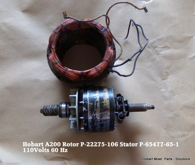 Hobart A200 Rotor P-22275-106 Stator P-65477-65-1 110Volts 60 Hz Centrifugal Sta