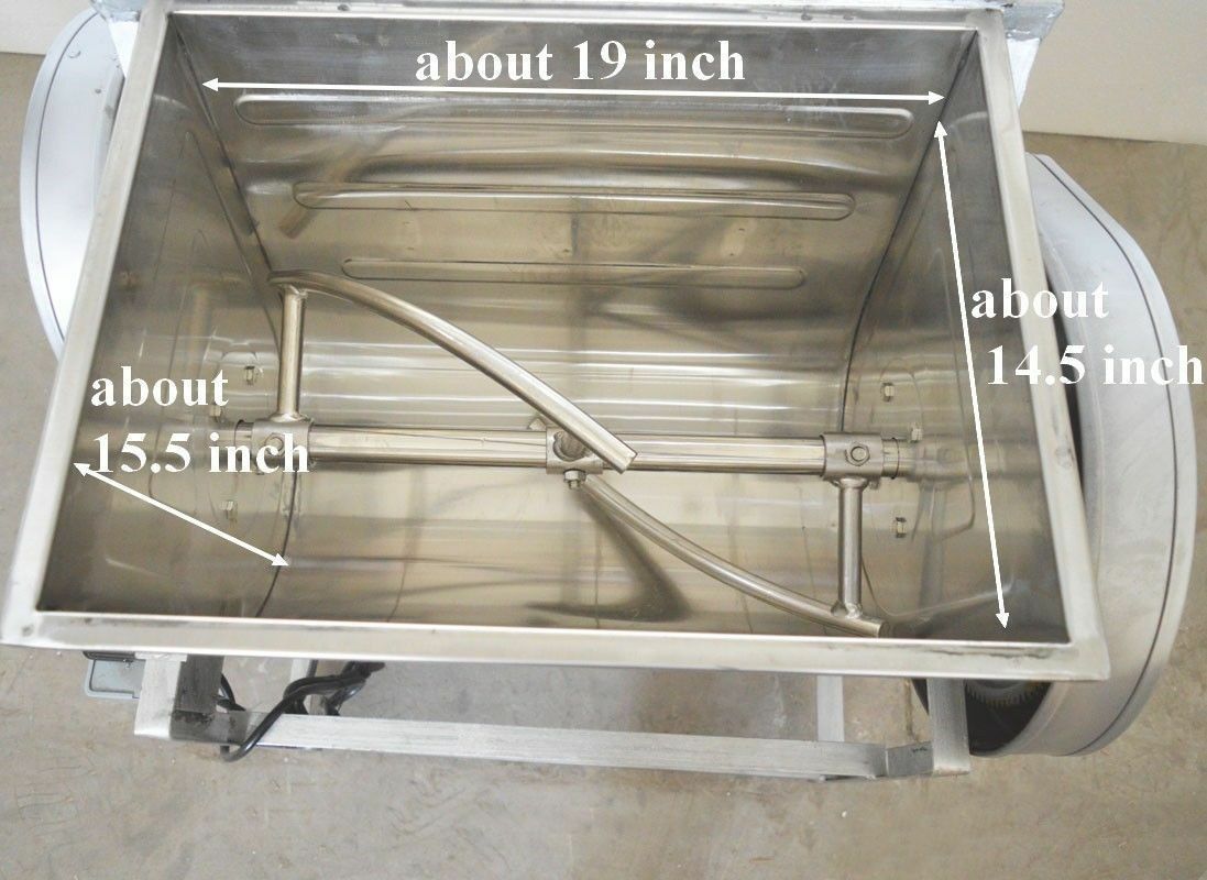 Commercial Dough Mixer Machine 25KG Electric Flour Mixer with 120 Degree Tilt Bo