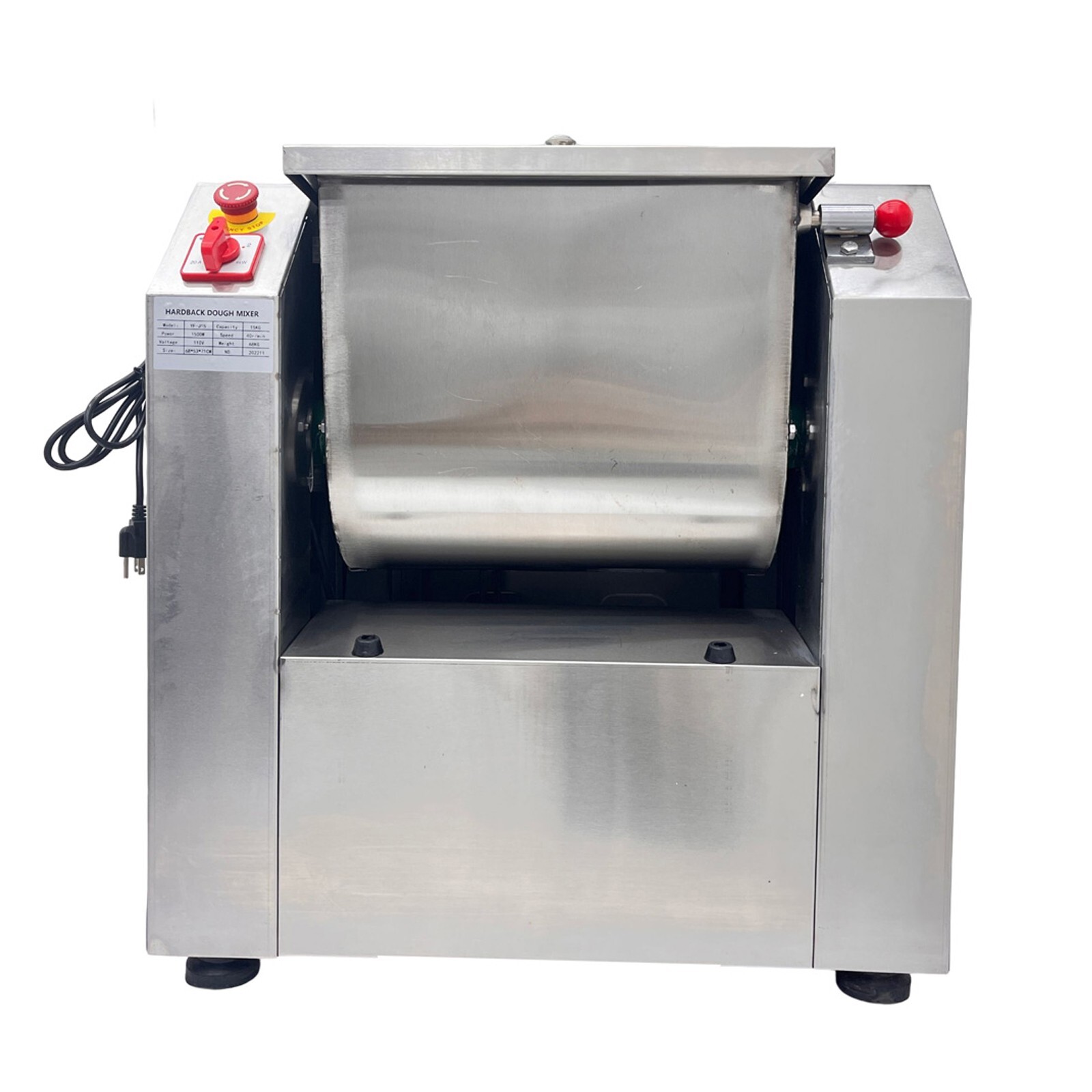 25KG Commercial Dough Mixer 110V Dough Kneading Machine Kitchen Mixing Equipment
