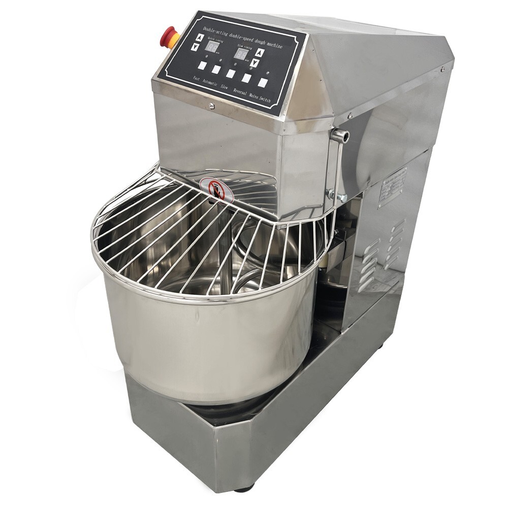 110V Electric 20QT Dough Mixer 1500W Dual Speed Dual Action Spiral Mixer Machine