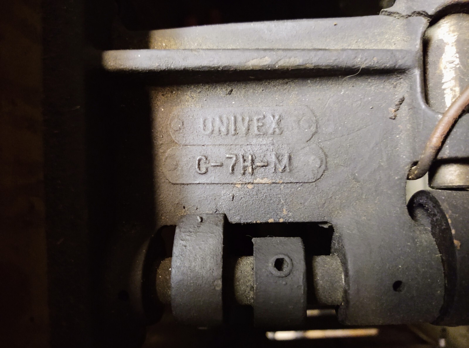 VINTAGE UNIVEX C-7H-M 20 QT MIXER w/ BOWL & 2 HOOKS