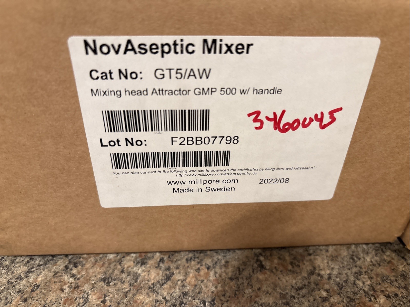 NovaSeptic Mixer GT5/AW Mixing Head Attractor GMP 500 W Handle