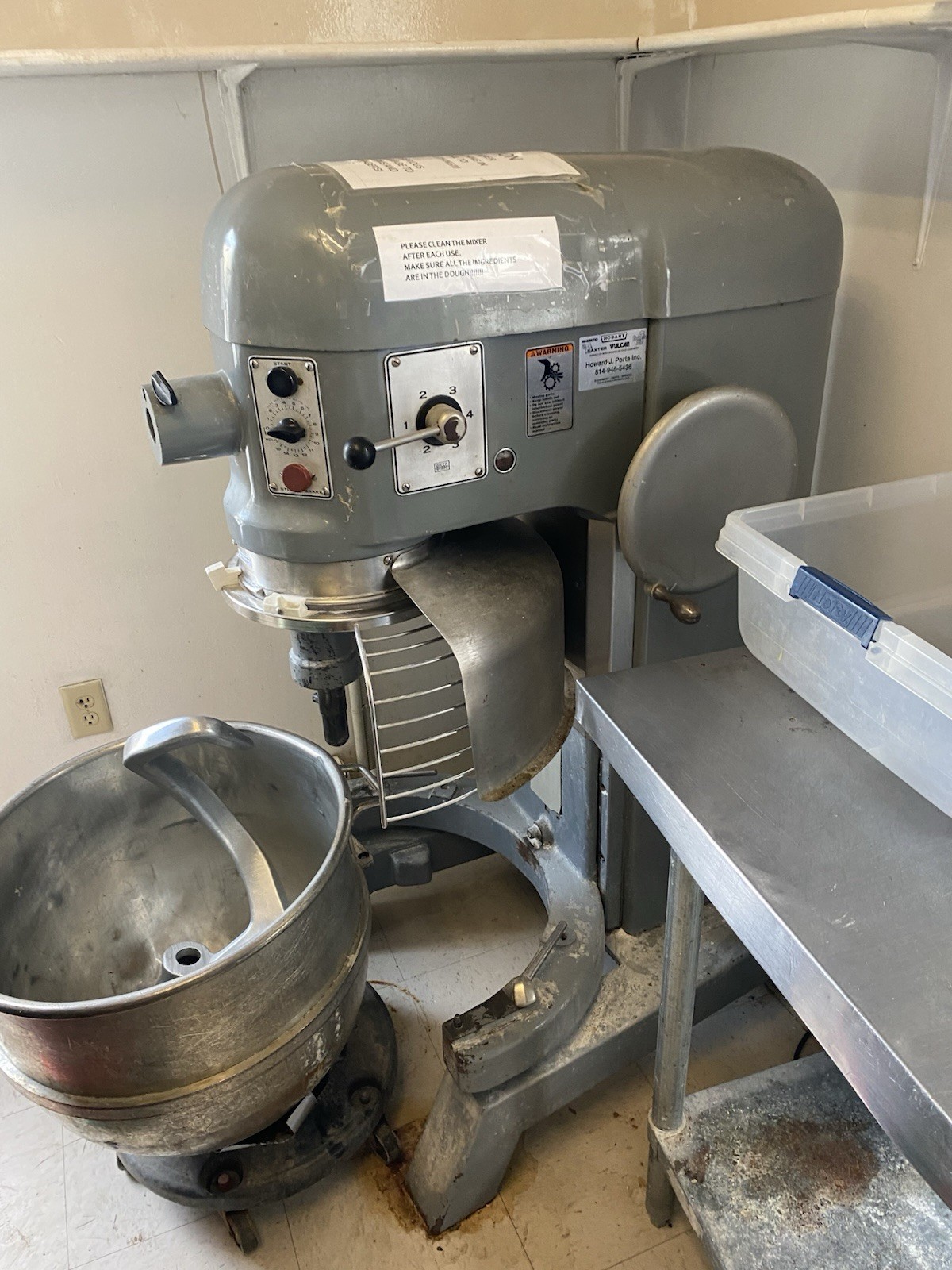 Restaurant Equipment, 2 Hobart heavy duty mixers , slicers, ice machine, steel