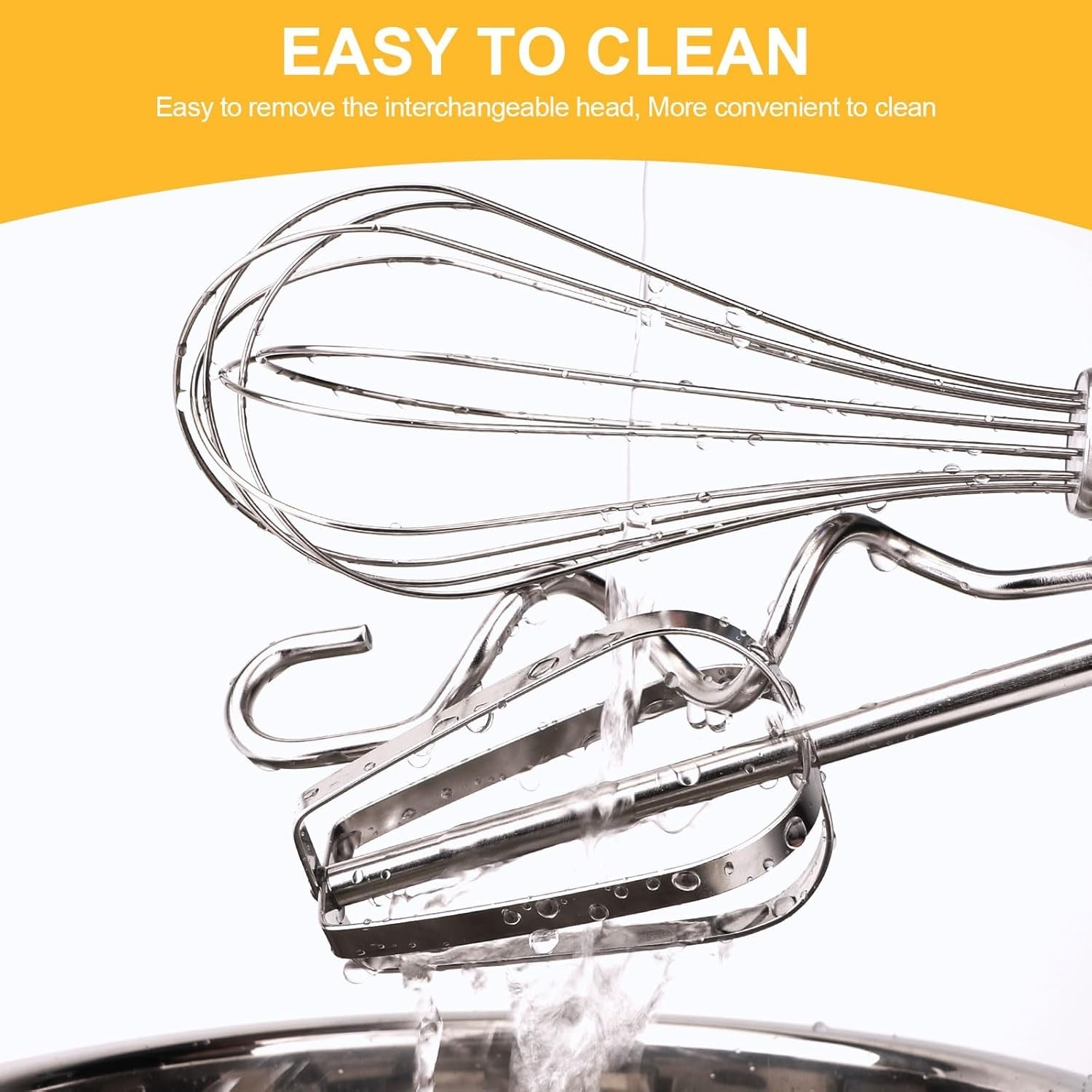 Mixer Accessories Set for Drills – 3-Piece Stainless Steel