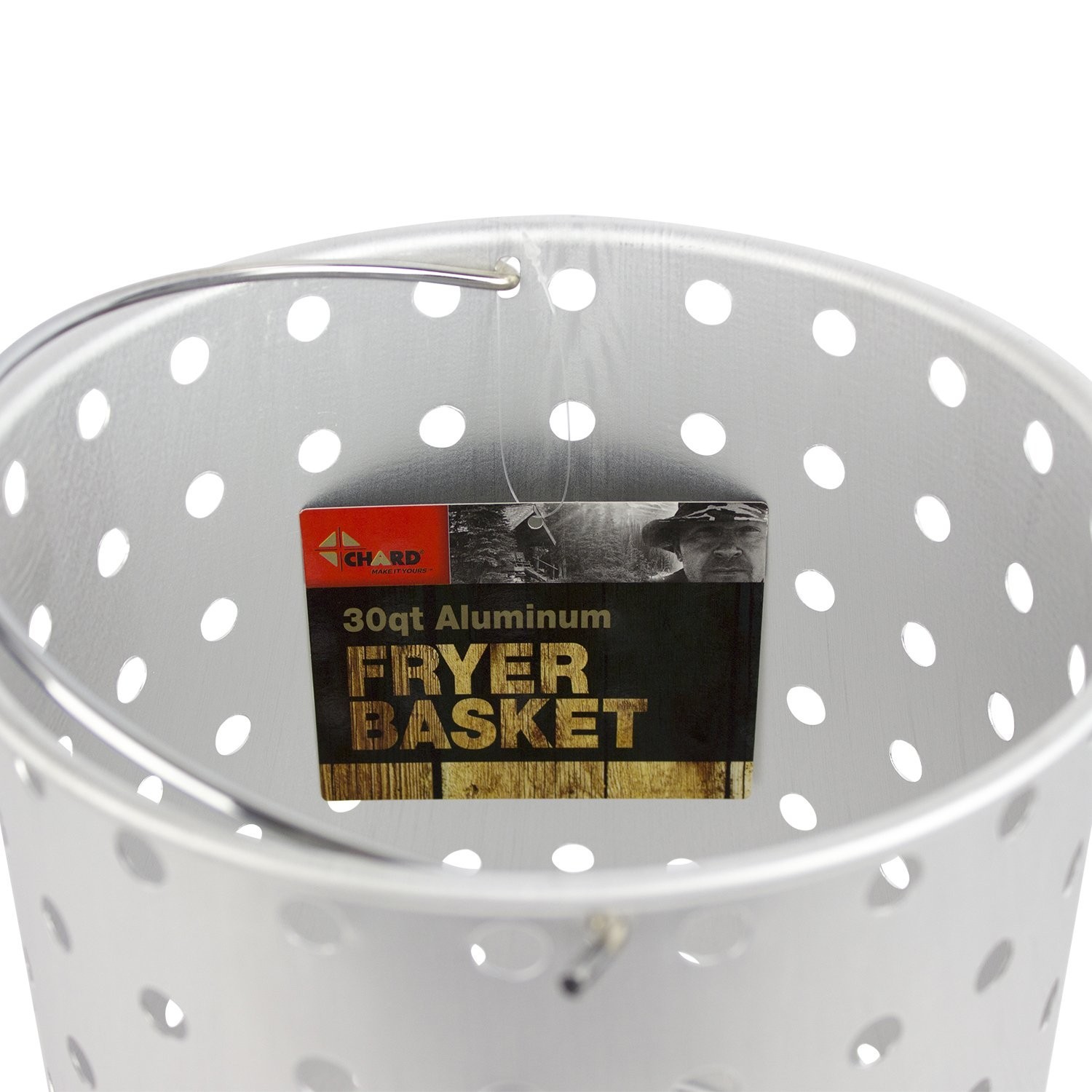 CHARD AFB-30 Aluminum Frying Basket Pots, 30-Quart, Stainless Steel
