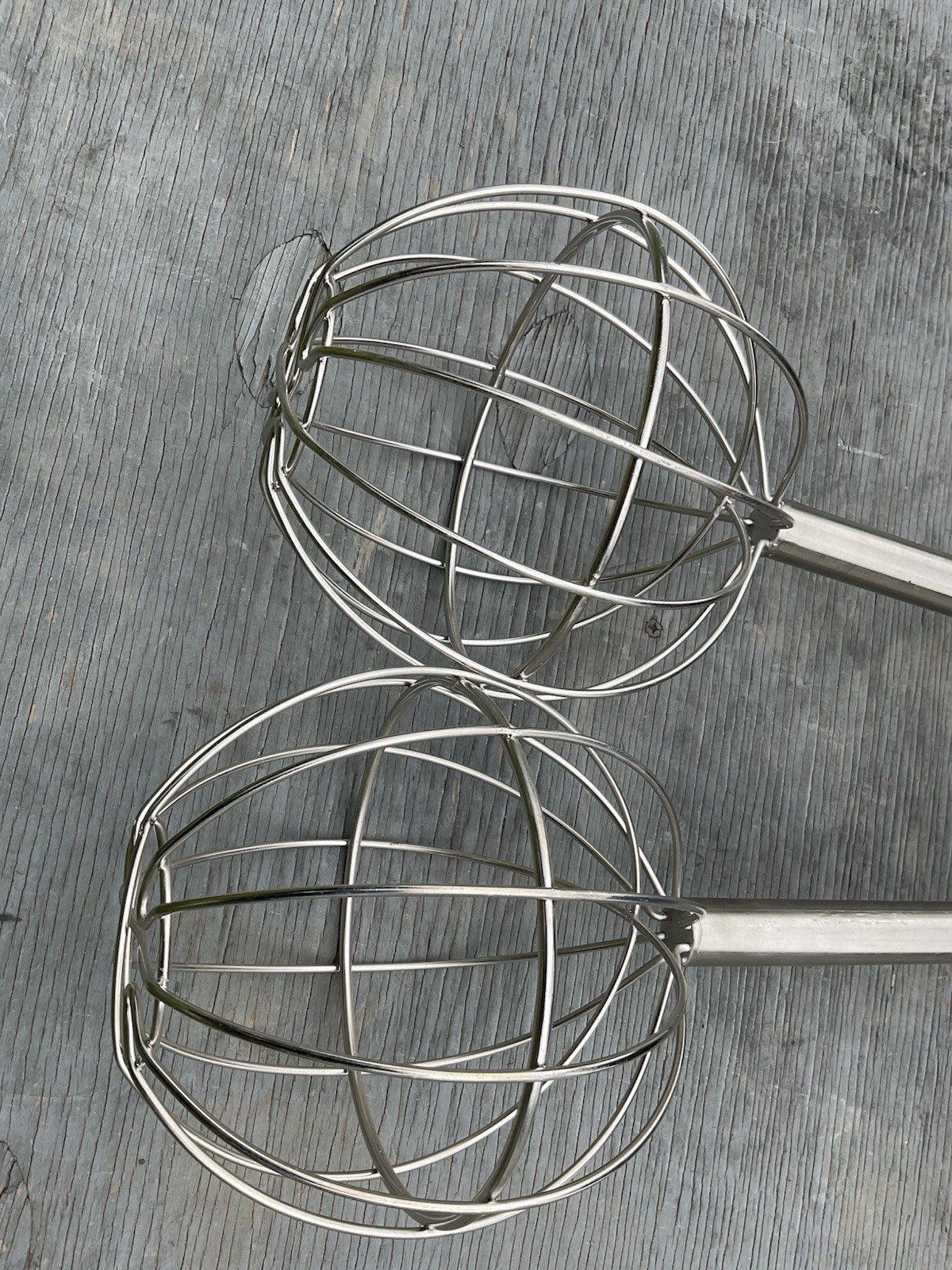 TWO NEW stainless 48″ Kettle Whip whips Whisk