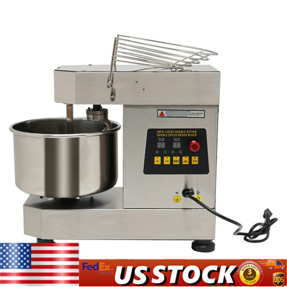 Commercial Dough Mixer 360° Mixing Dough Kneading Machine spiral stirring rod