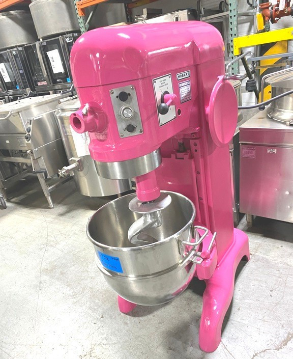 Mixers/ Hobart H-600 / 60 Qt Mixer / 1 HP Motor w/ Attachments/ 208V-3PH, Pink