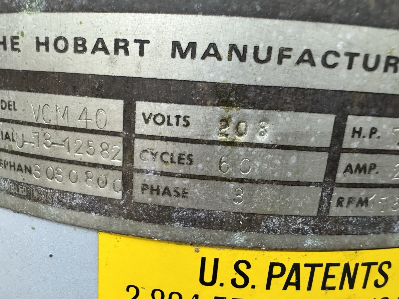 Hobart VCM-40 Vertical Tilt Cutter Mixer