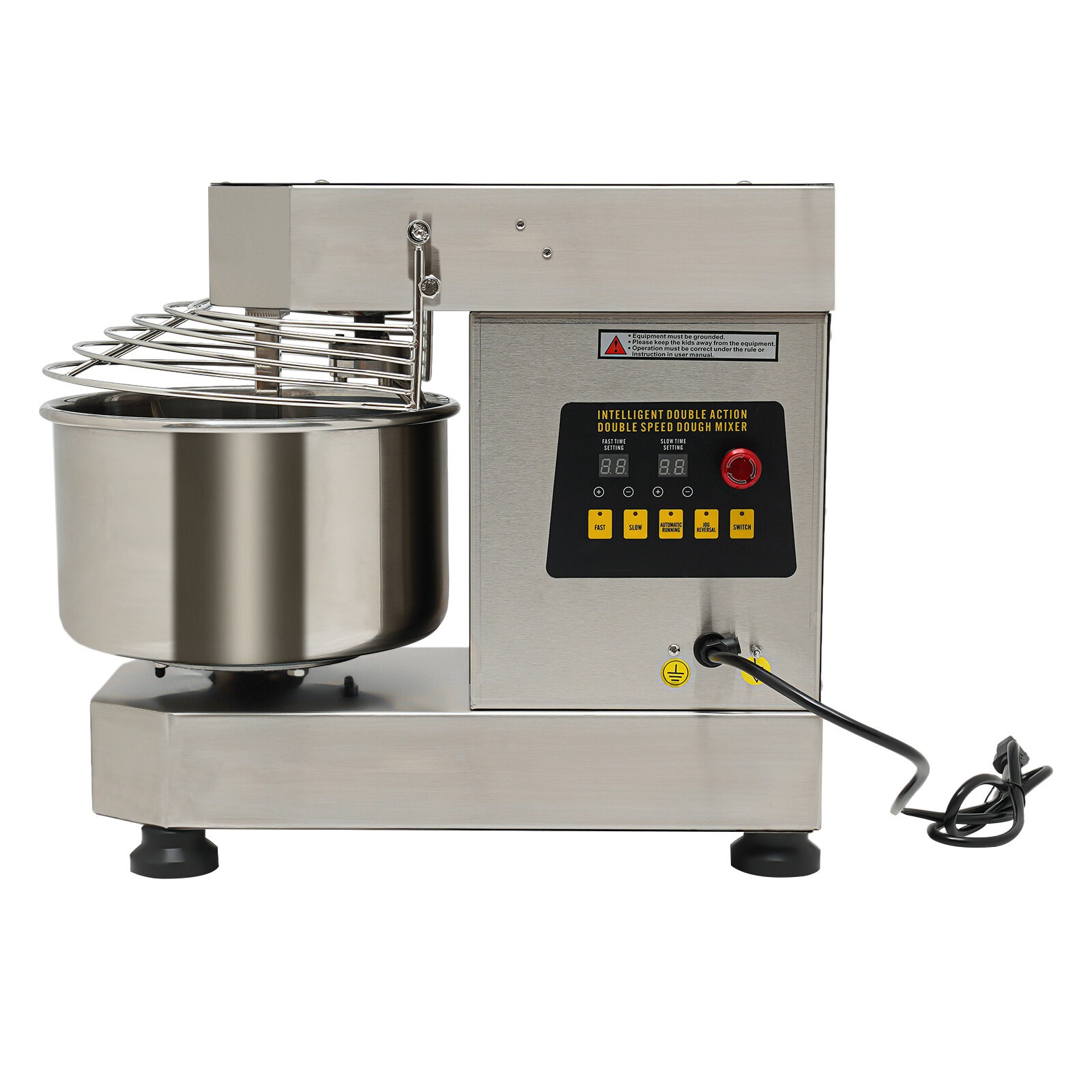 10L 2-Speed Commercial Food Mixer Electric Dough Mixer Pizza Bakery Mixer 750W