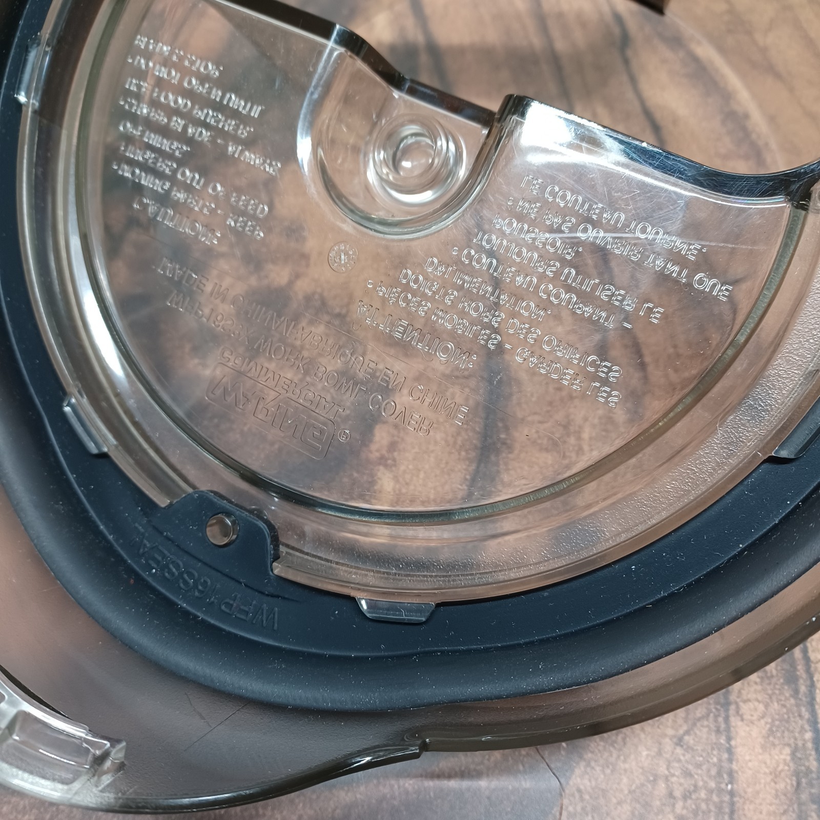 Waring Commercial WFP16S3X Work Bowl Cover Sealed Batch Lid for WFP16S Processor