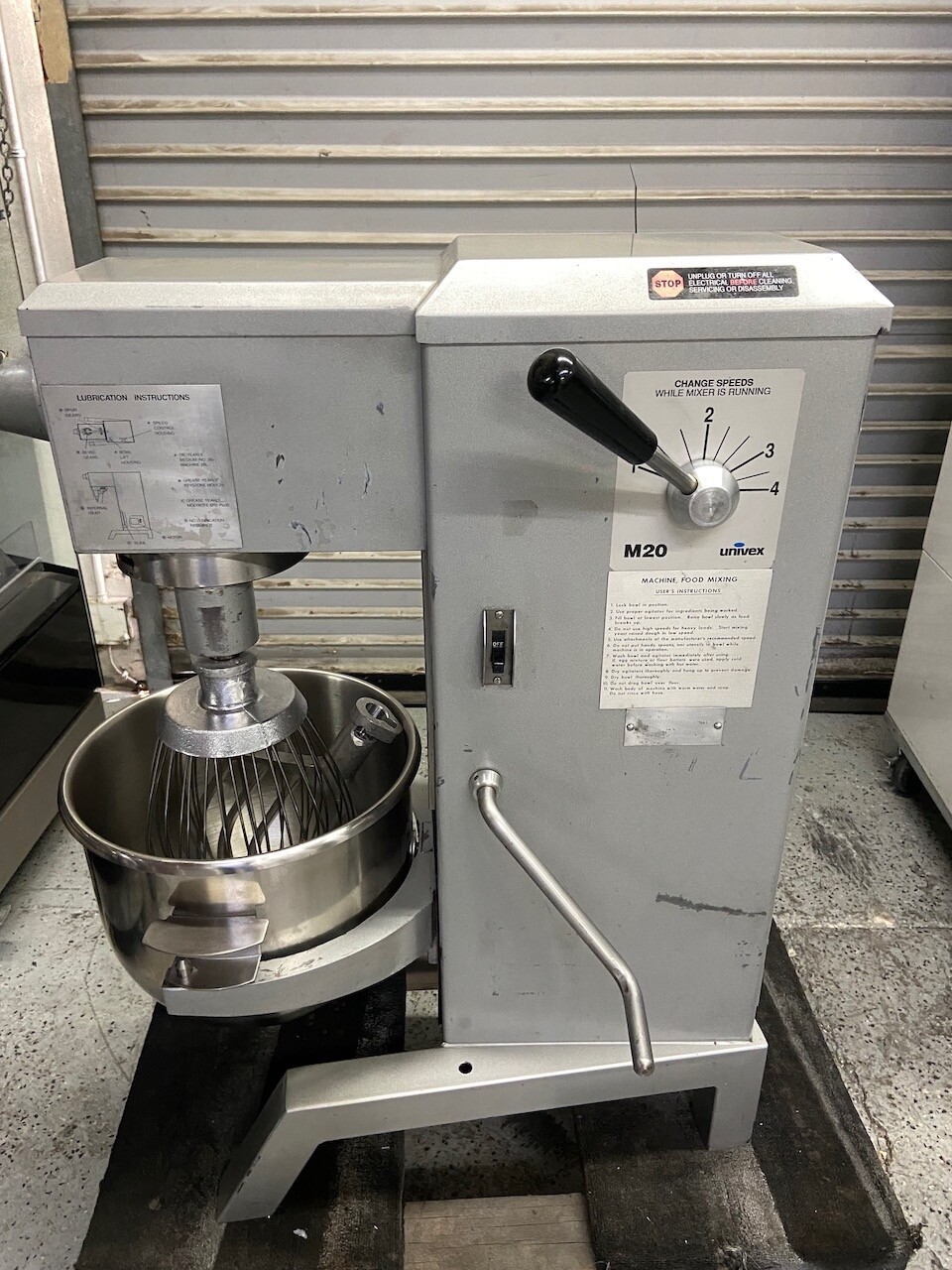 20 Quart Mixer Univex M20 3 NEW Attachments 120V Bakery Dough Pizza NSF Qt #8703