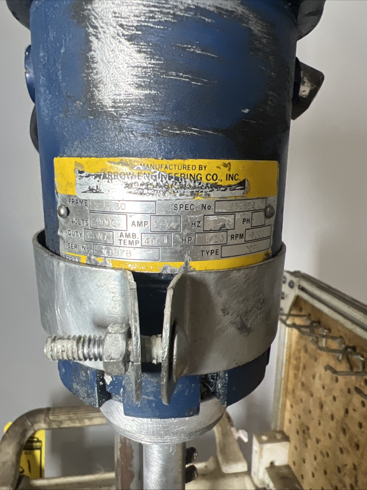 ARROW 850 OVERHEAD ELECTRIC MIXER Variable Speed USED With Heavy Stand