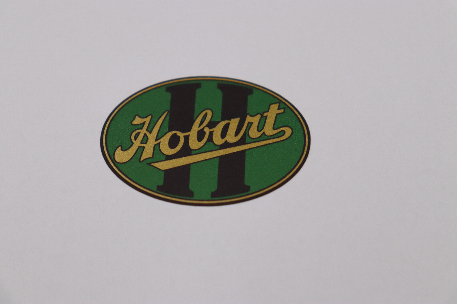 Vintage Hobart Decal On GOLD Film. Antique Hobart Coffeee Grinder Decal