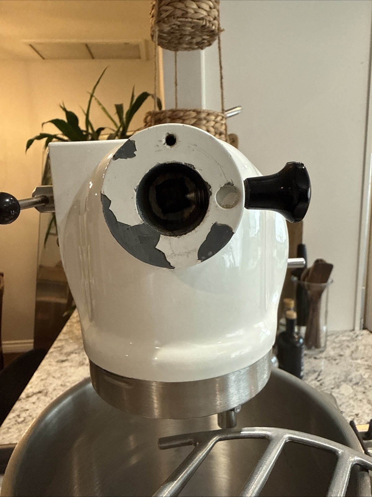 Hobart N50 Commercial Mixer WHITE Counter Top 5 Quart 3 Speed +Bowl+paddle WORKS