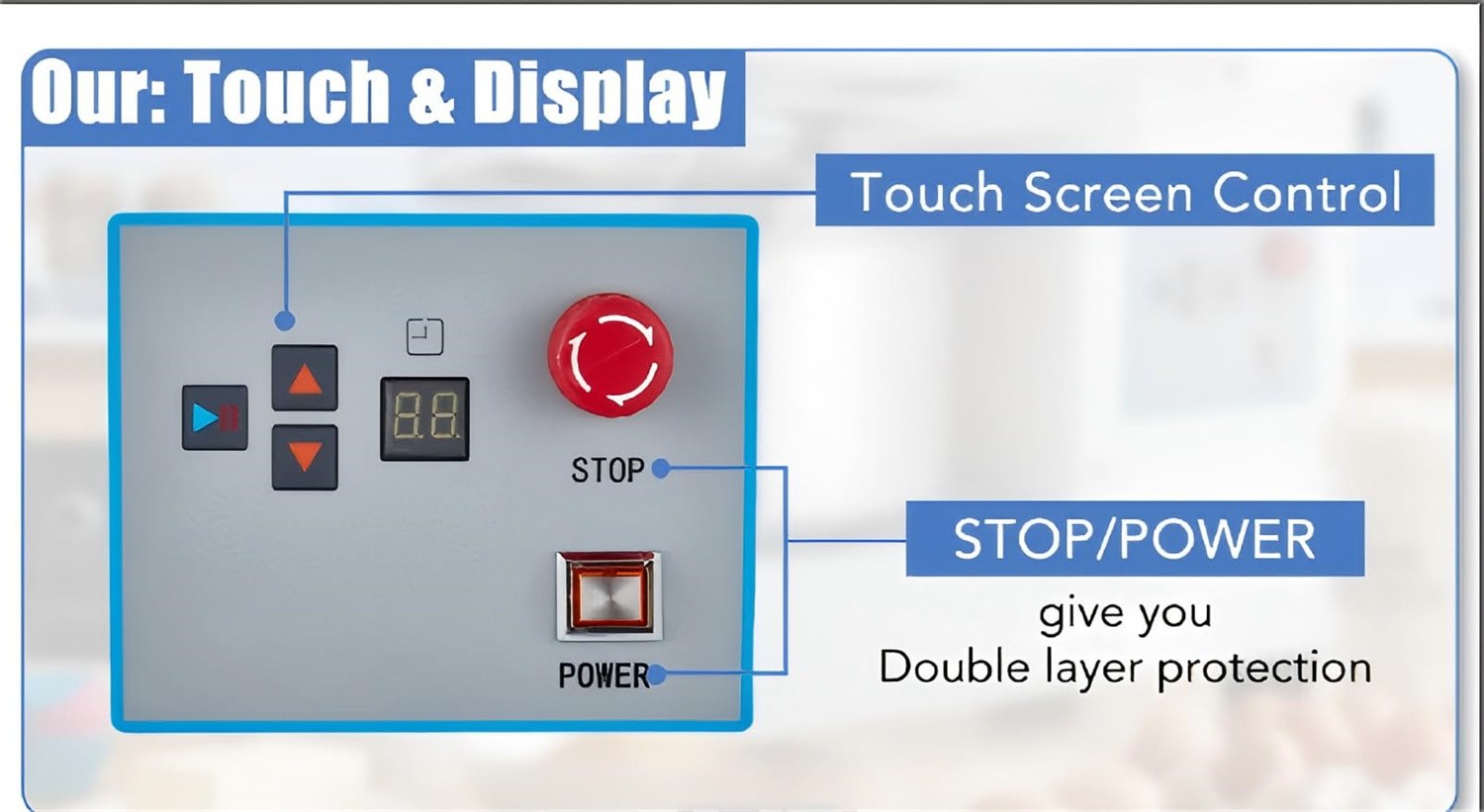 ✅650W Commercial Food Mixer 10.5 Qt Touch Screen Dough Mixer Machine with Timer
