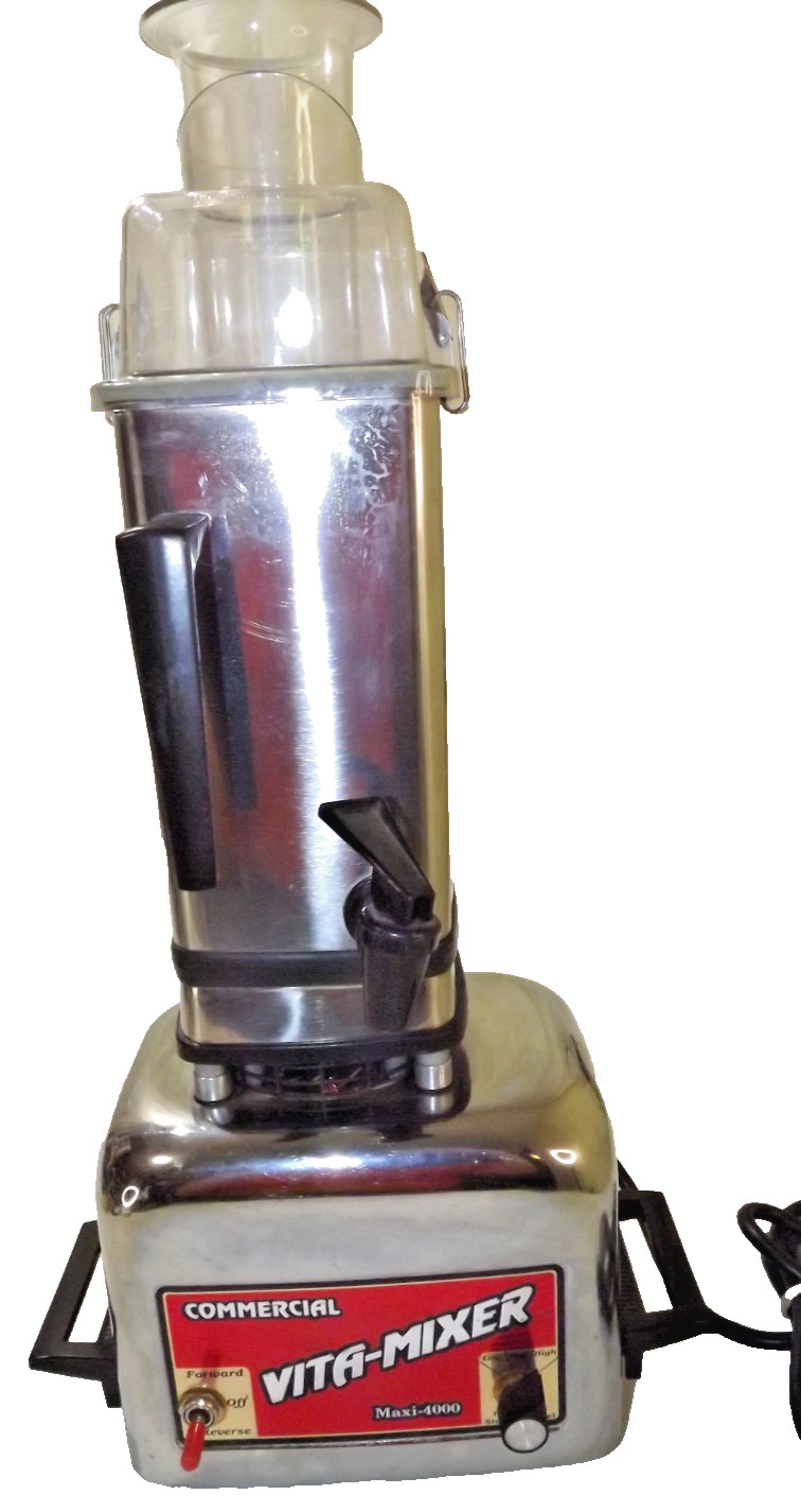 Vitamix Maxi 4000 Commercial Blender 850 Watts 3 Speed Model 479044 Stainless