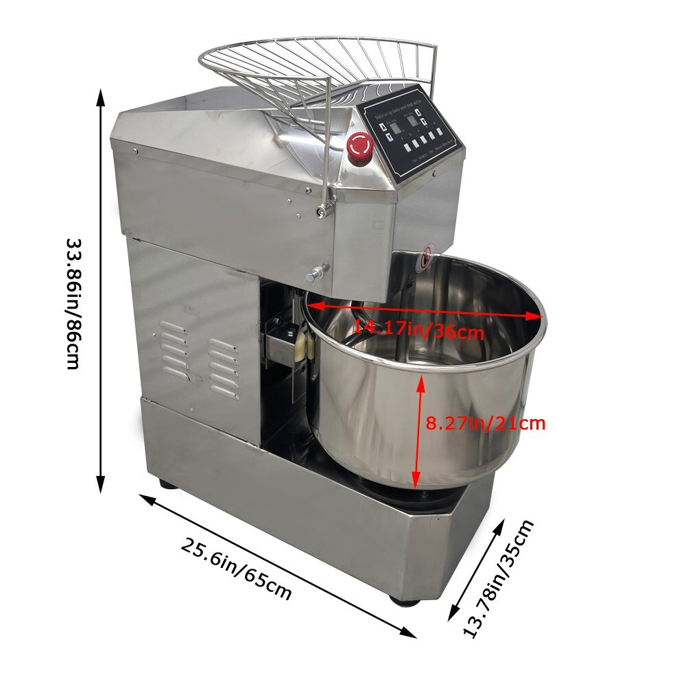 Commercial Dough Mixer 20QT Double Action&Speed Electric Flour Mixing Machine US